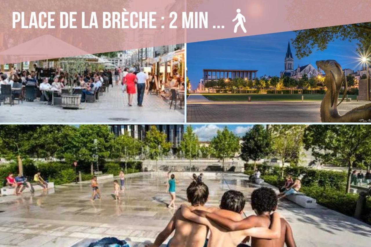Appartement Renove - Wifi - Jardin - Centre De Niort Eksteriør billede